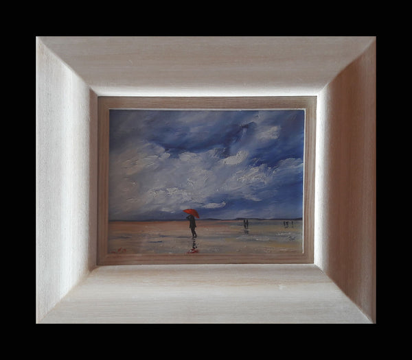 Saunton Beach Red Brolly