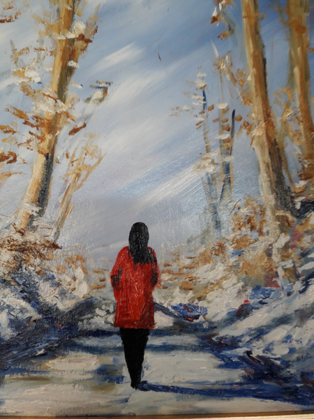 Winter Red Coat, J P McLaughlin