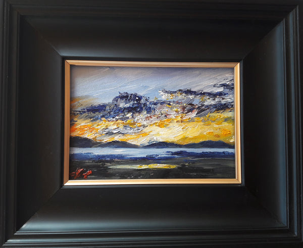 Sunset Arran, oil painting